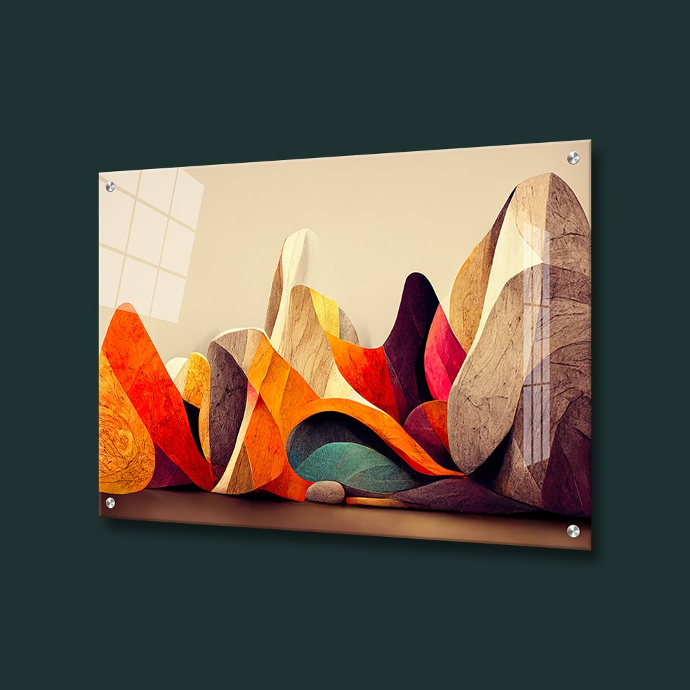 abstract acrylic wallart